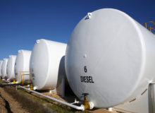 White Diesel Tanks